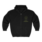 MDPD Black/ OD Green Unisex Full Zip Hoody