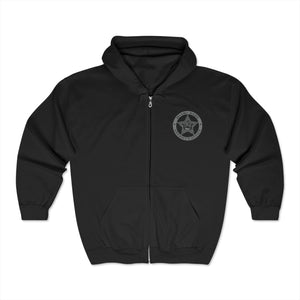 Black MDSO Zip Hoody (Badge on Back)