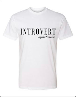 Introvert 
*Unisex Mock-up in white