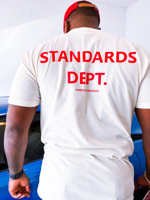 Fitted Superior Standards apparel department Dept. T-shirt 